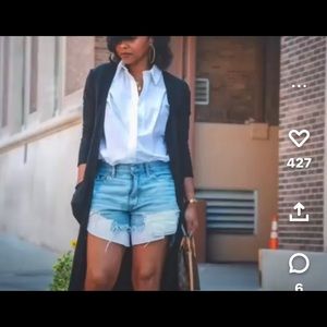 Free people denim shorts